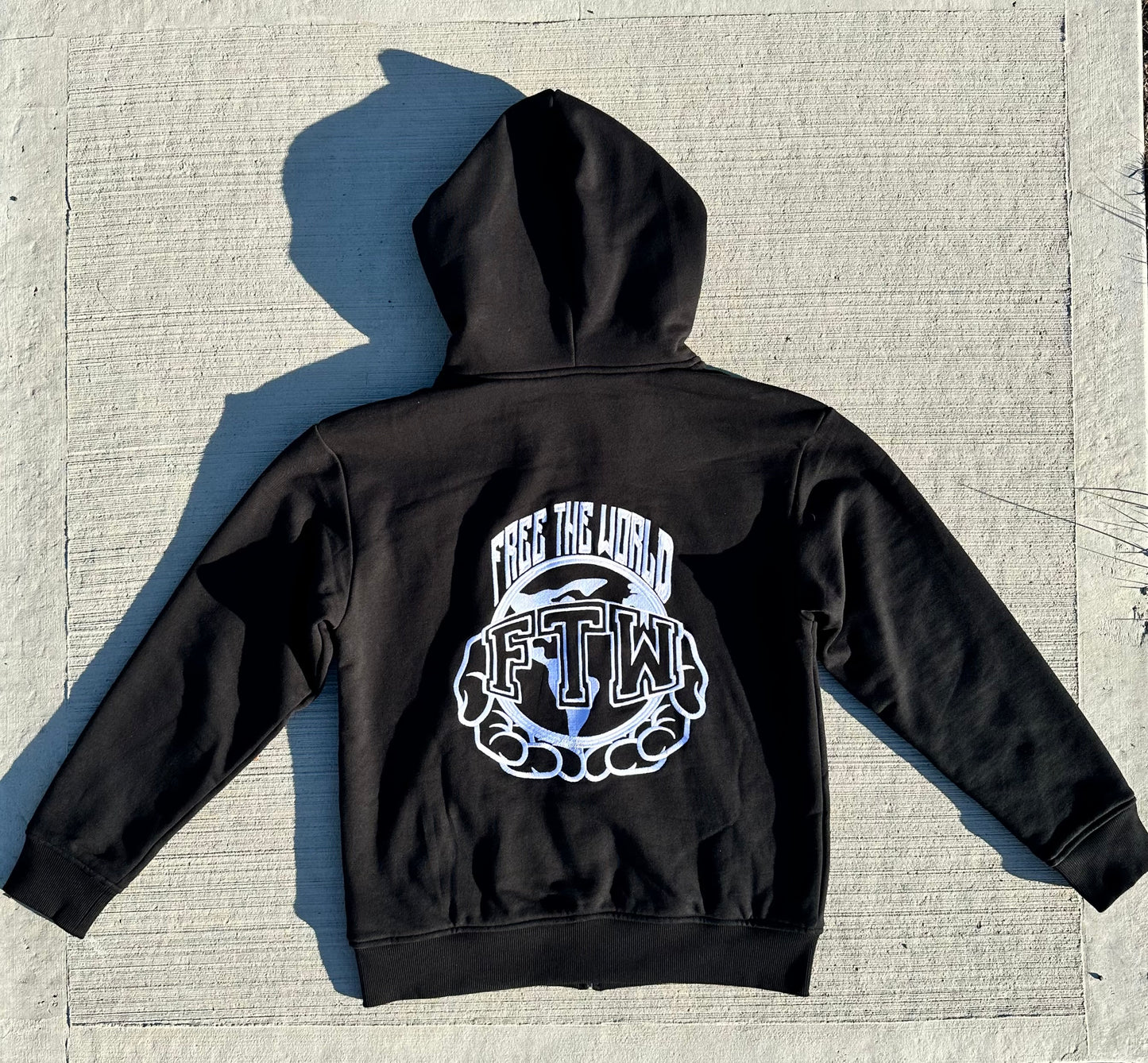 Embroidered Palestine Zip-Up