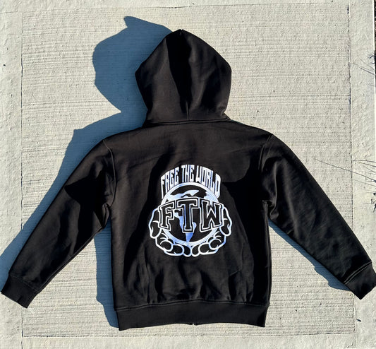 Embroidered Palestine Zip-Up