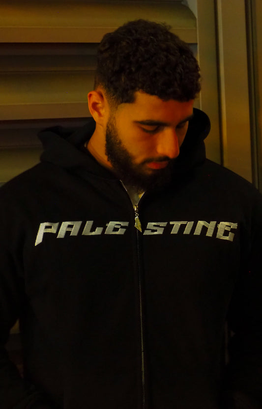 Embroidered Palestine Zip-Up